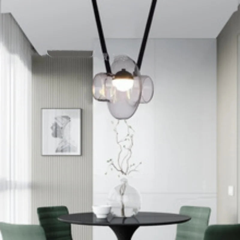 Italian Designer Glass Pendant Light – Modern Luxury LED Hanging Lamp