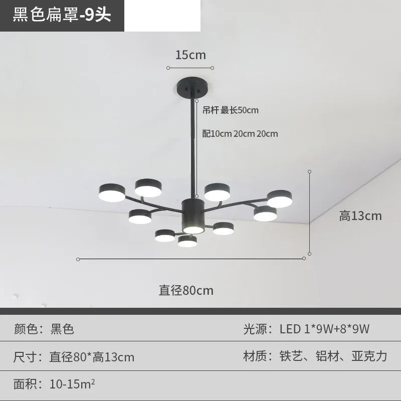 Modern Tree Branch LED Chandelier – Contemporary Ceiling Light Fixture