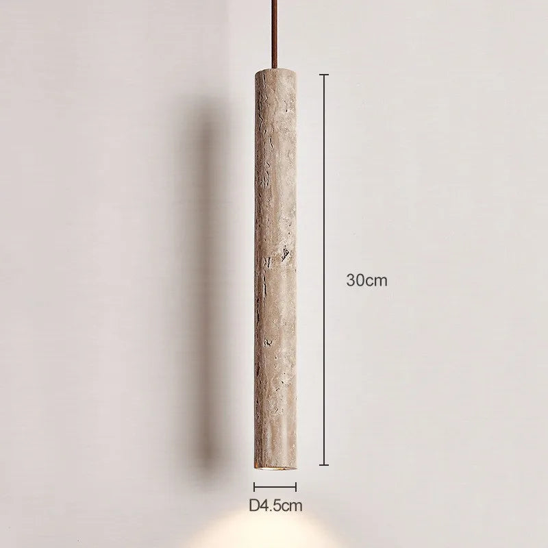 Yellow Cave stone lamp Japanese cream wabi-Sabi bedroom bedside chandelier Creative Homestay retro Nordic restaurant small chand