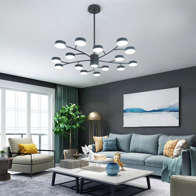 Modern Tree Branch LED Chandelier – Contemporary Ceiling Light Fixture
