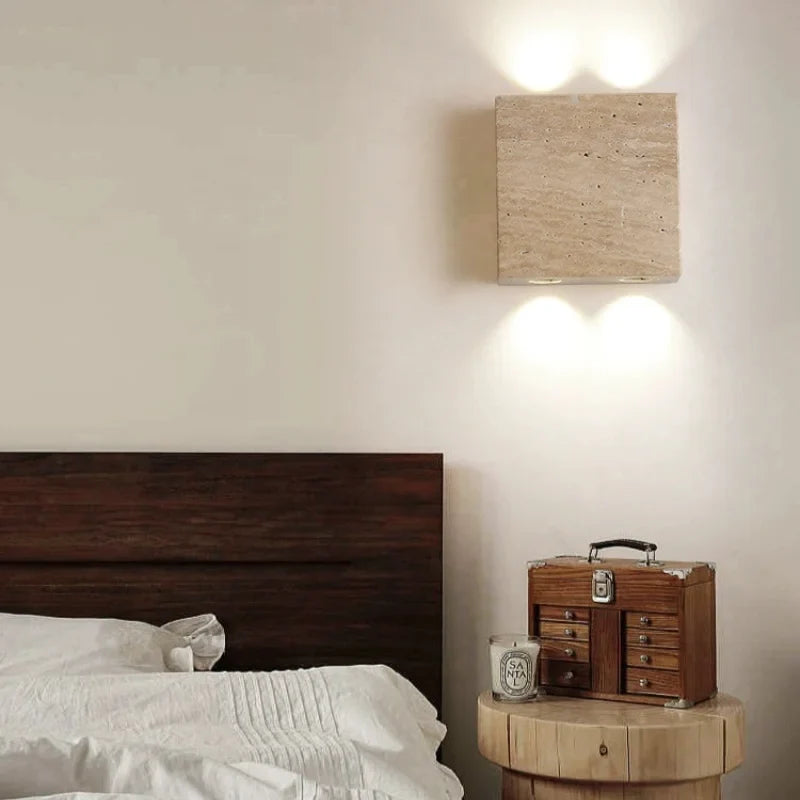Modern Stone Wall Light – Minimalist Up & Down LED Wall Lamp