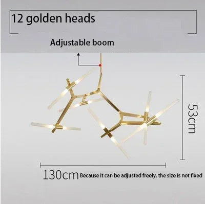 Nordic Satellite Chandelier – Modern Branch LED Ceiling Light Fixture