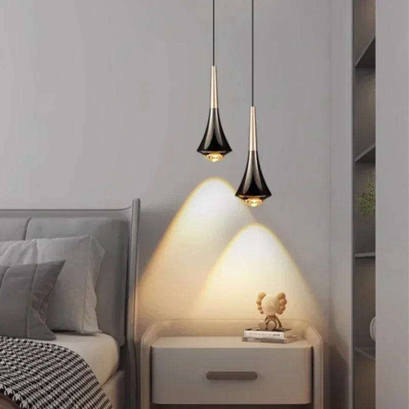 Nordic Luxury Cone Pendant Light – Modern Dimmable Kitchen & Dining Lamp