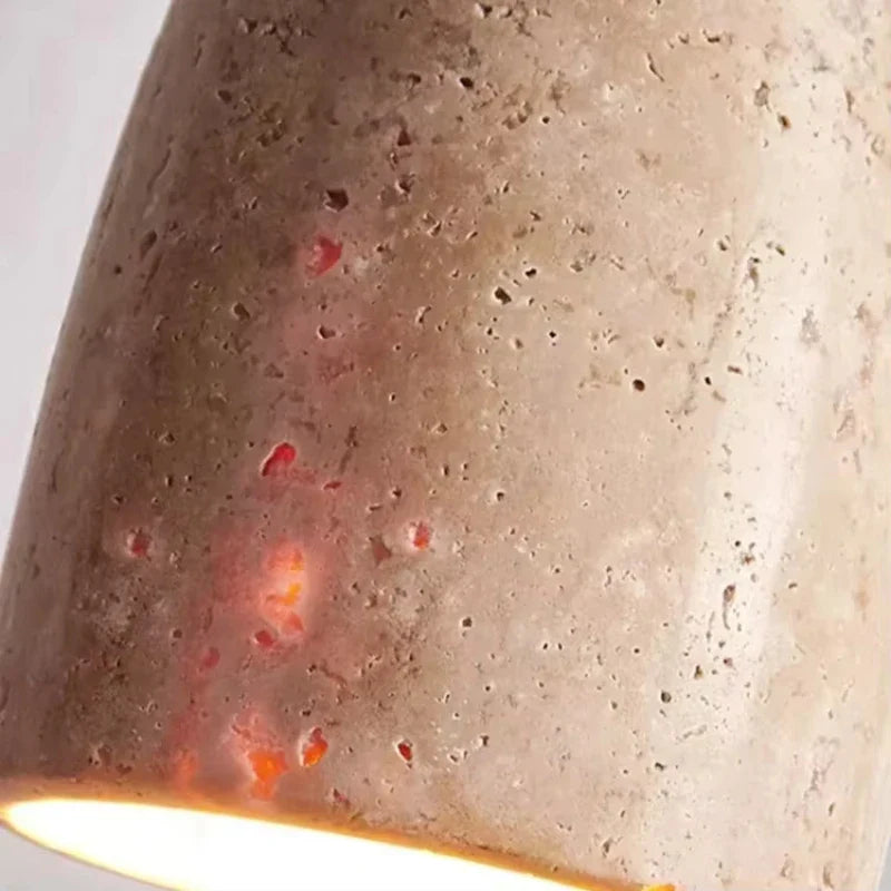 Modern Stone Pendant Light G9 LED – Minimalist Hanging Lamp for Bedroom & Study