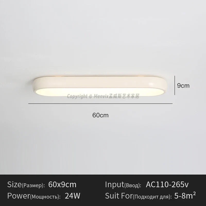 Modern Minimalist Long Corridor Nordic Creative Ultra-thin Foyer Balcony Adjustable Ceiling light For Entering The Wardrobe
