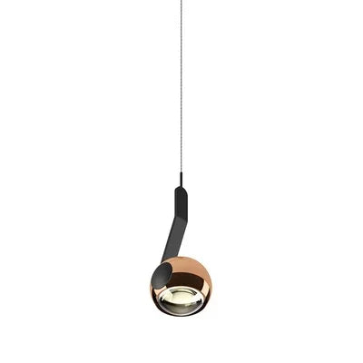 Modern Designer LED Pendant Lamp Living Room Bedroom Bedside Raised Lowered Rotating Round Adjustable Height Hanging Lighting