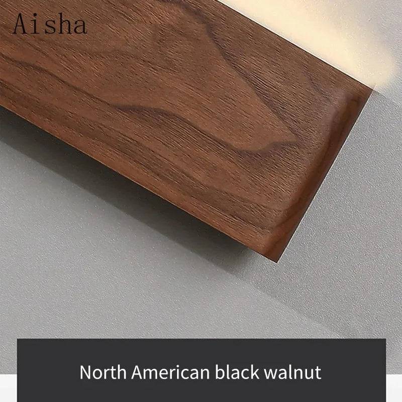 Wood LED Wall lamp Bedroom Modern sconces for Bedside Wooden Indoor Lighting Home Decor for Living Room Study Room Stairs