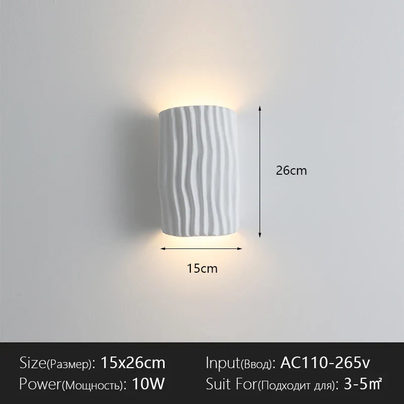 Modern Textured Wall Light – Up & Down LED Ambient Wall Lamp