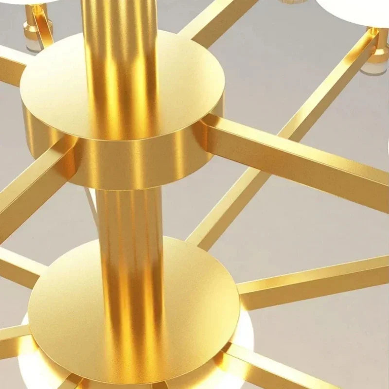 New Chinese Style Simple Chandelier Living Room Classical Restaurant Bedroom Trichromatic Pendant Lamp Retro Home Decor Lighting