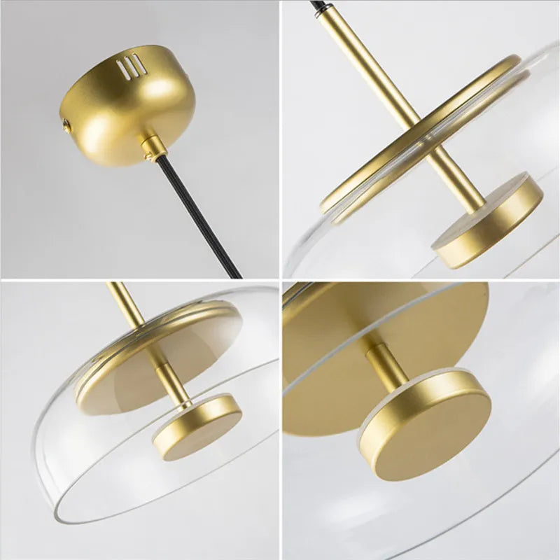 Luxury Glass Pendant Light – Modern Nordic Hanging Lamp for Dining & Kitchen