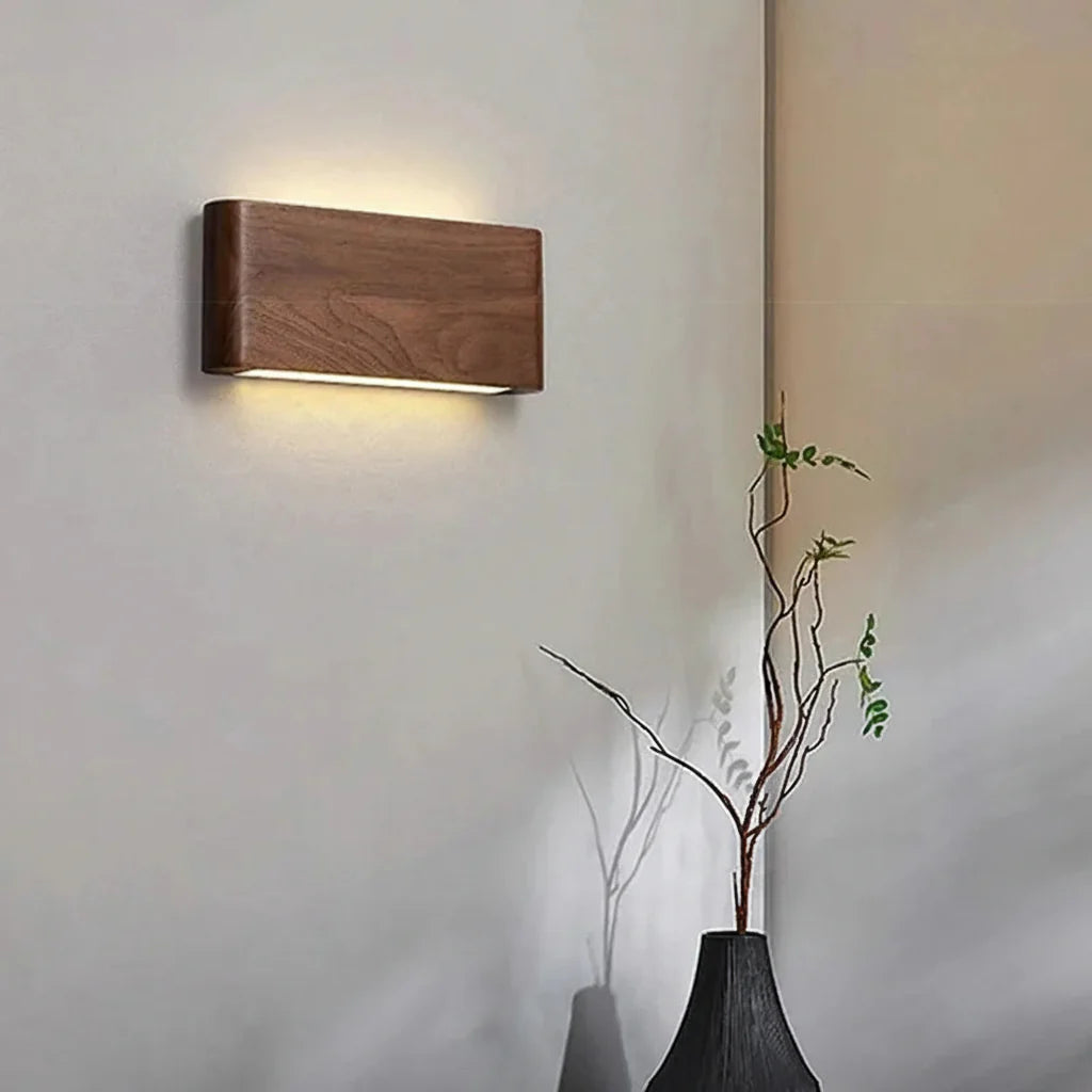 Wood LED Wall lamp Bedroom Modern sconces for Bedside Wooden Indoor Lighting Home Decor for Living Room Study Room Stairs
