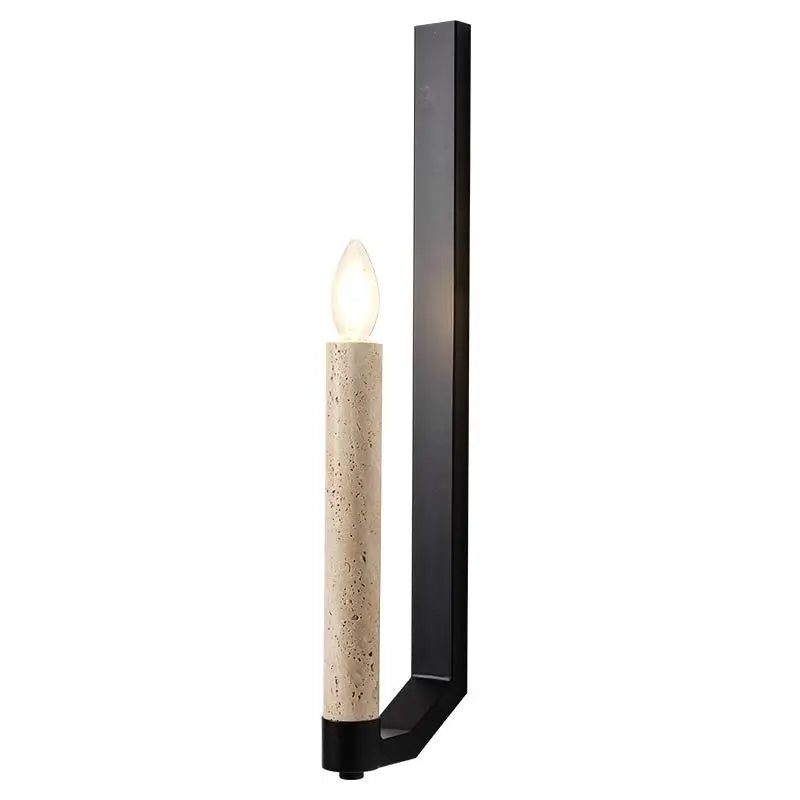 Modern Stone Candle Wall Light – Minimalist LED Wall Sconce