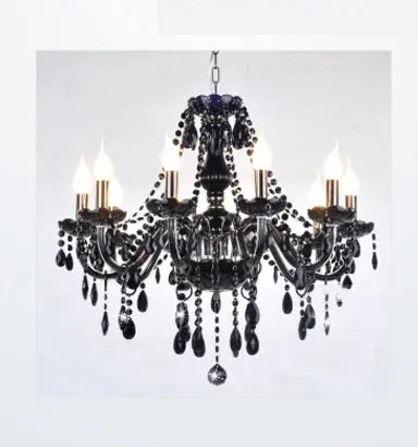 Modern K9 crystal chandeliers ceiling lights Black gray lustre crystal Living dinning room light ceiling indoor home furniture
