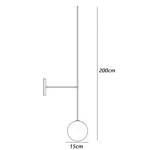 Modern Globe Wall Light – Minimalist Glass Wall Lamp