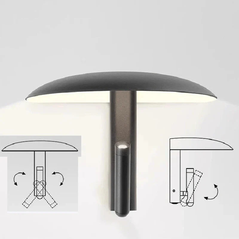 Modern Bedside Wall Lamp with Reading Light – Dual LED Wall Sconce
