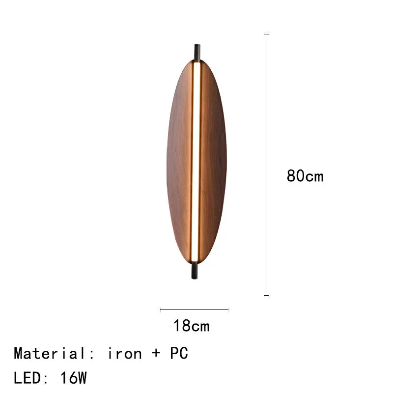 Modern Oval LED Wall Light – Sculptural Ambient Sconce