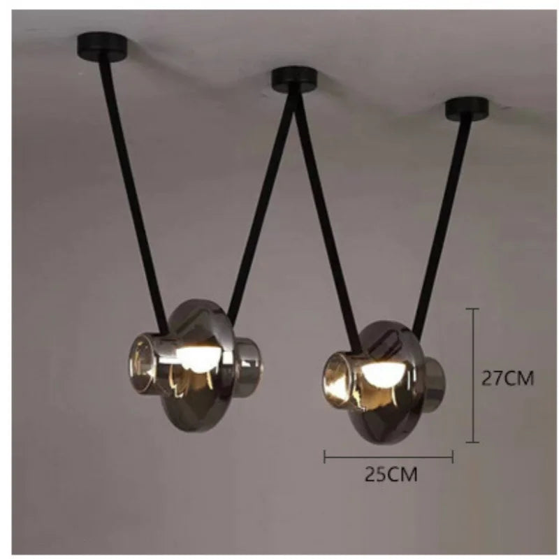 Italian Designer Glass Pendant Light – Modern Luxury LED Hanging Lamp