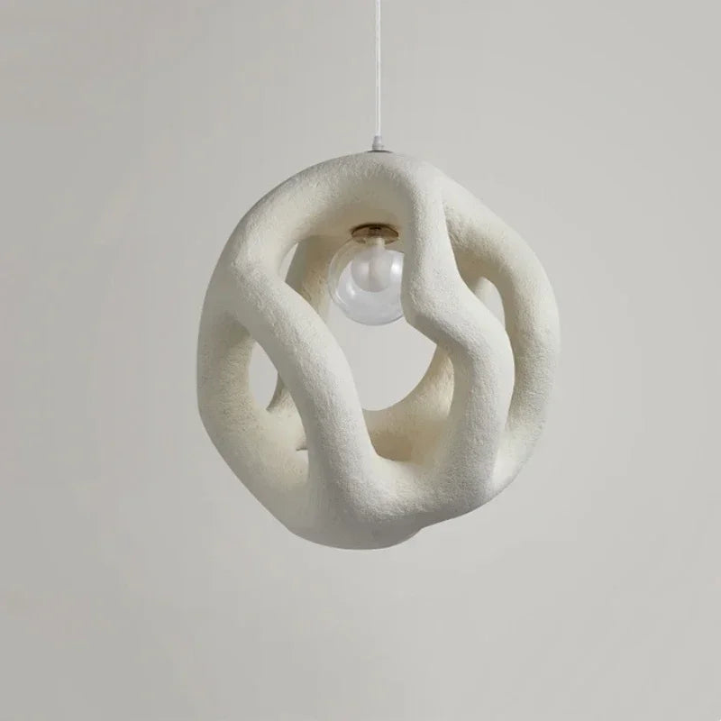 Modern Wabi Sabi Pendant Light – Handmade Nordic Loft Hanging Lamp